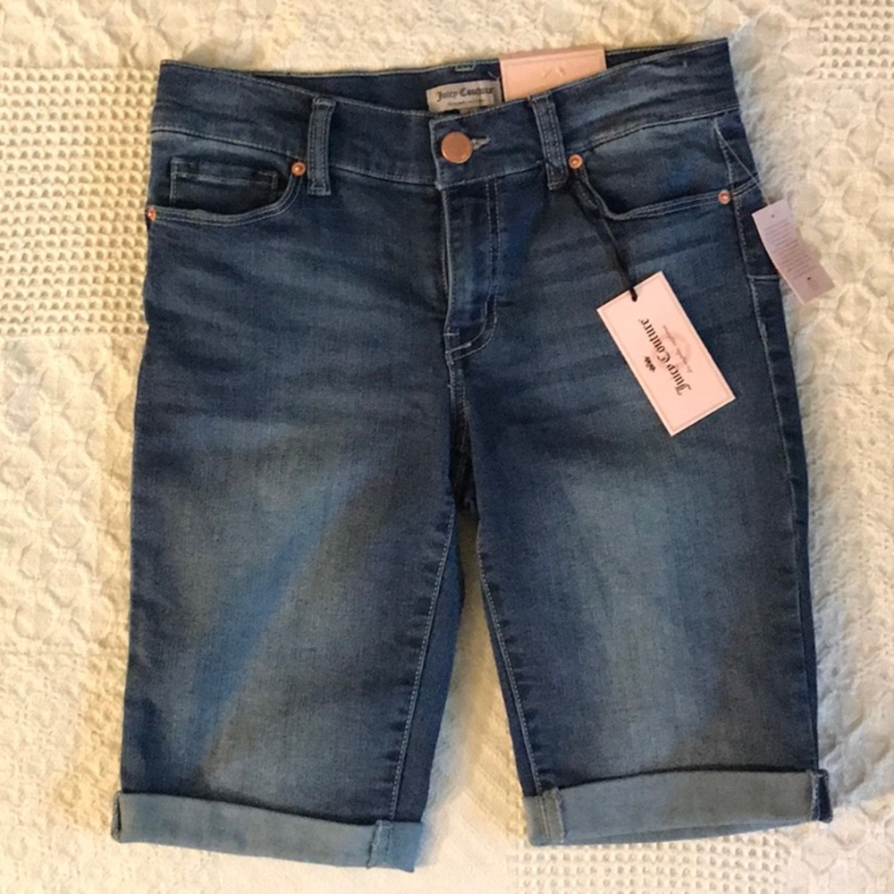 Juicy Couture Bermuda Short sz 2 Med-Indigo